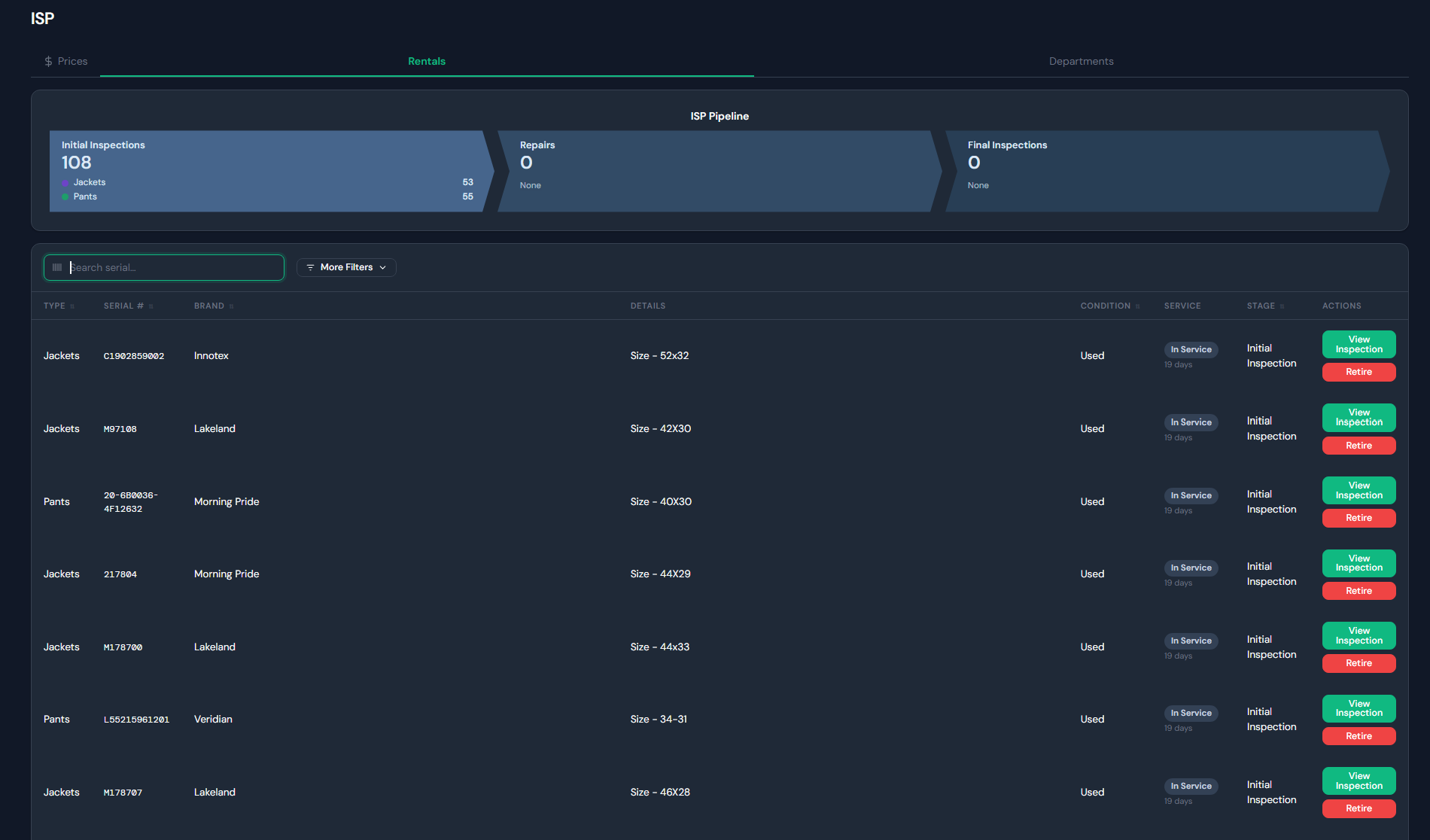 ISP service pipeline